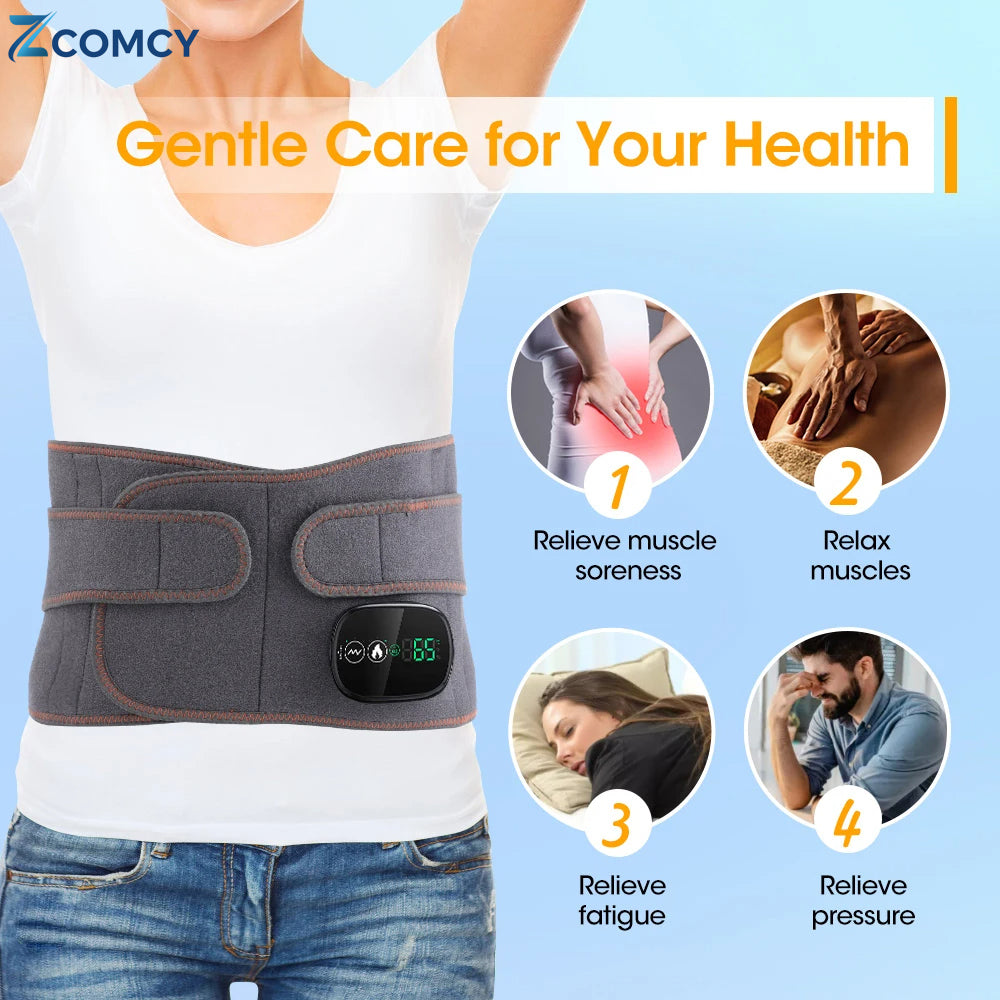 3-in-1 Lumbar Support Belt: Massage – Heat Therapy – Regeneration Therapy
