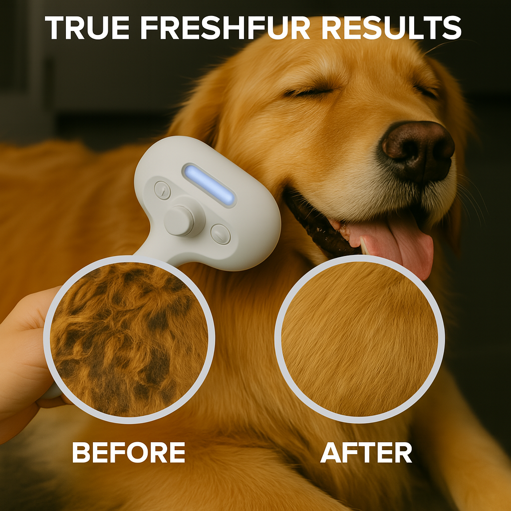 FreshFur Shower Brush + Bathing Solution