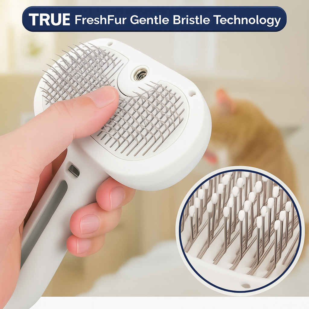 FreshFur Shower Brush + Bathing Solution