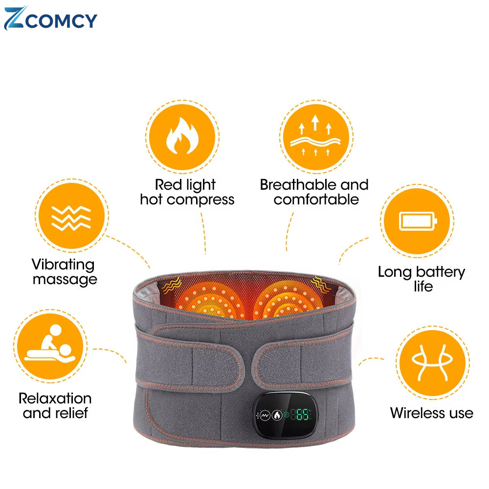 3-in-1 Lumbar Support Belt: Massage – Heat Therapy – Regeneration Therapy