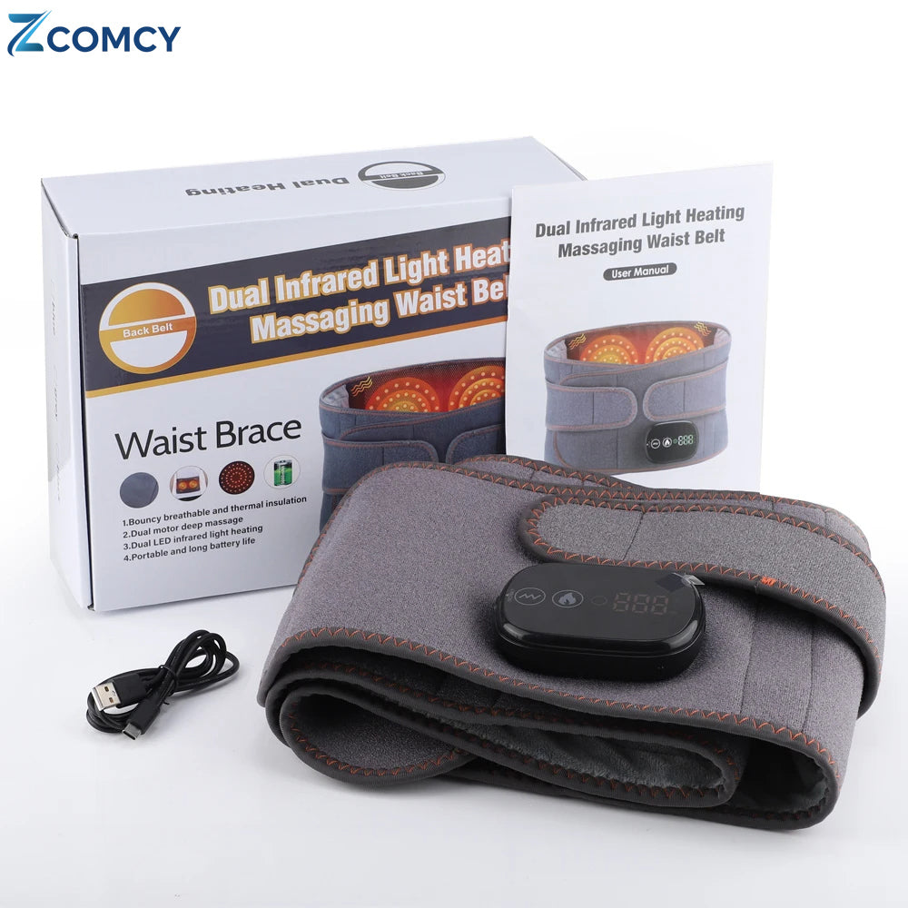 3-in-1 Lumbar Support Belt: Massage – Heat Therapy – Regeneration Therapy