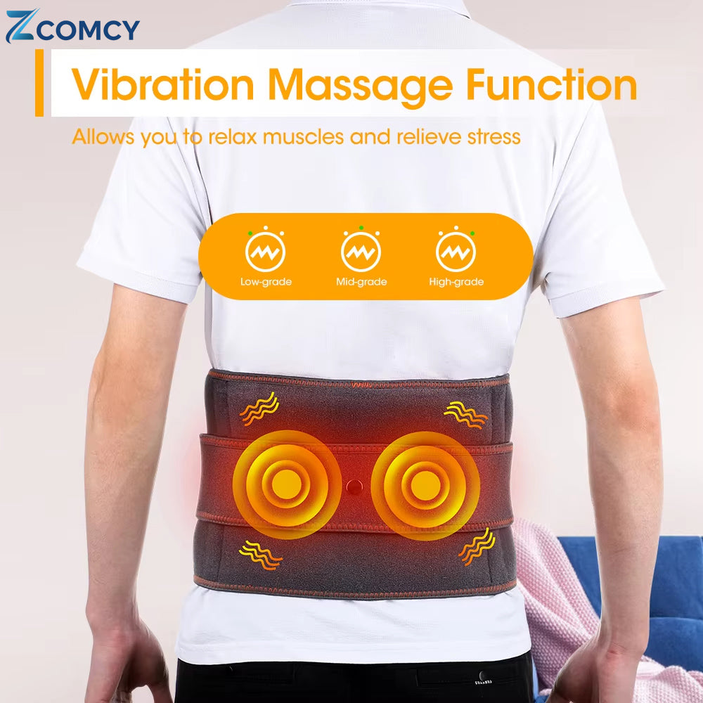 3-in-1 Lumbar Support Belt: Massage – Heat Therapy – Regeneration Therapy