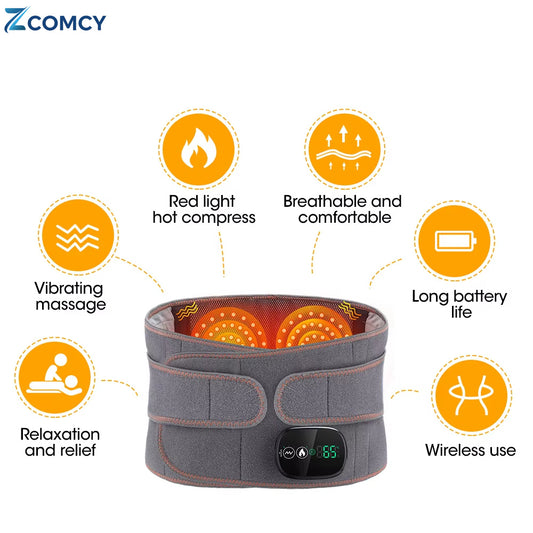 3-in-1 Lumbar Support Belt: Massage – Heat Therapy – Regeneration Therapy
